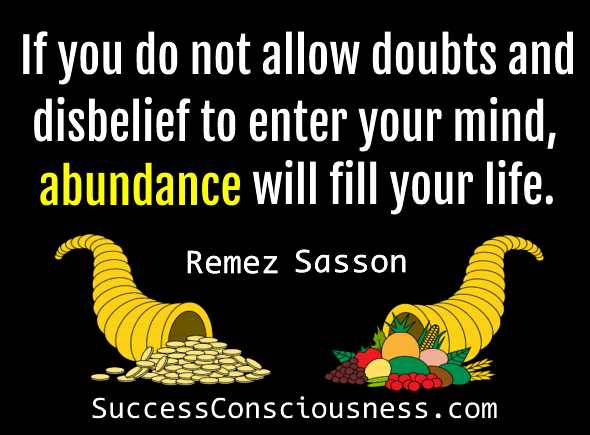 abundance Will Fill Your Life