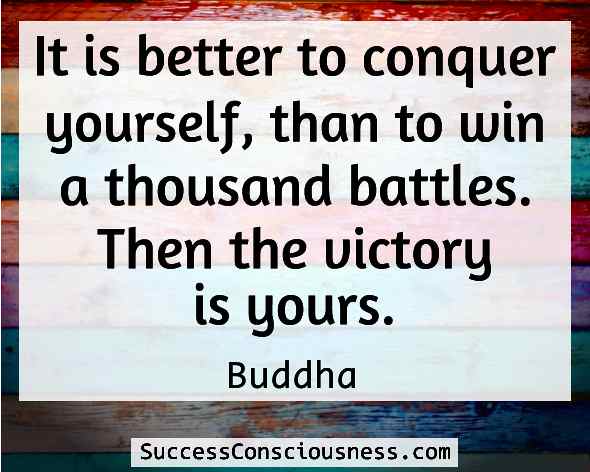 Conquer Yourself - Buddha