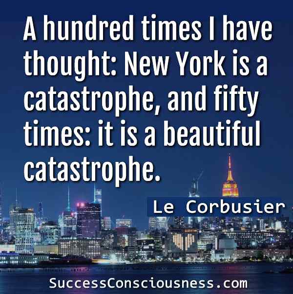 Le Corbusier about New York