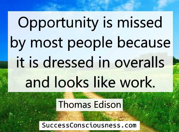 Opportunity Edison quote